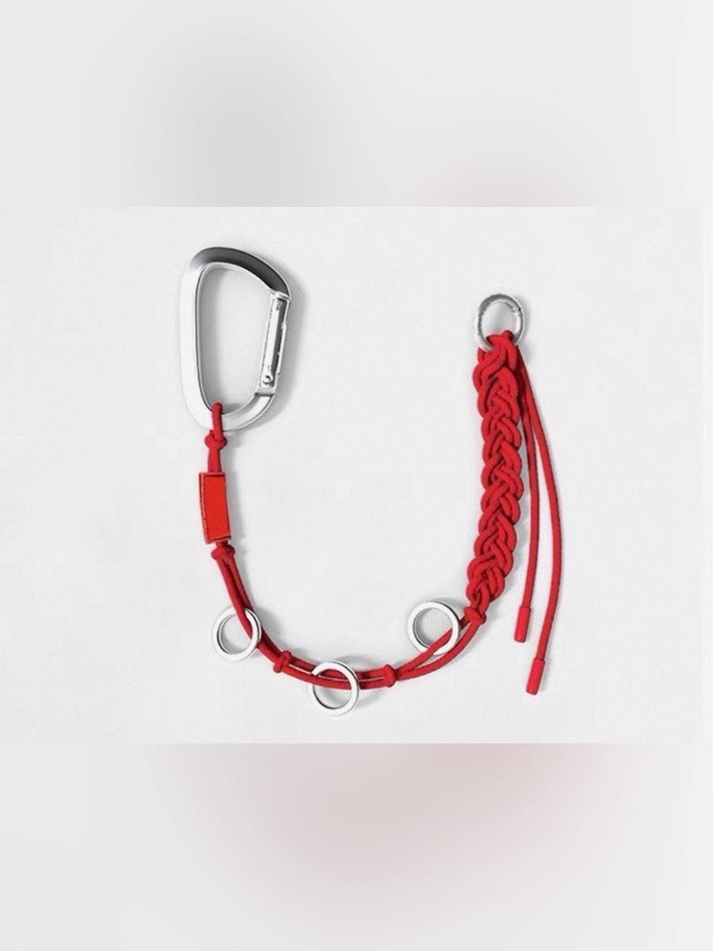Braided Keychain - Red